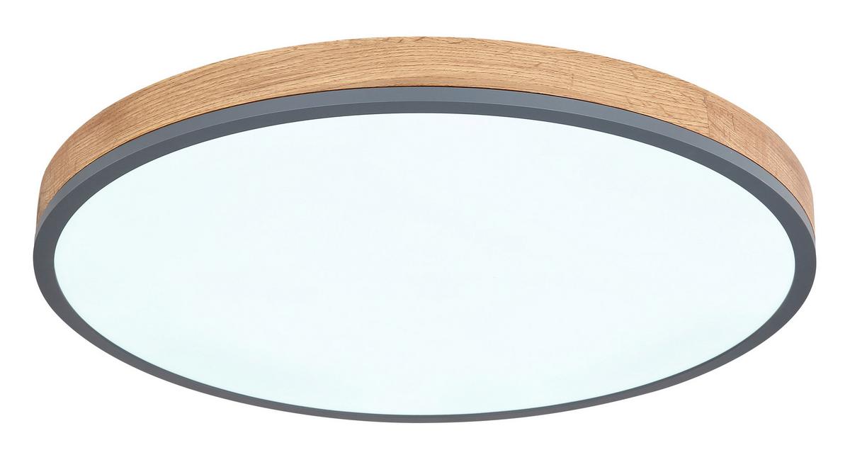 Stropna Led-svetilka Doro, S Sijalko - barve grafita/opal, Natur, kovina/umetna masa (60/8,5cm) - Globo