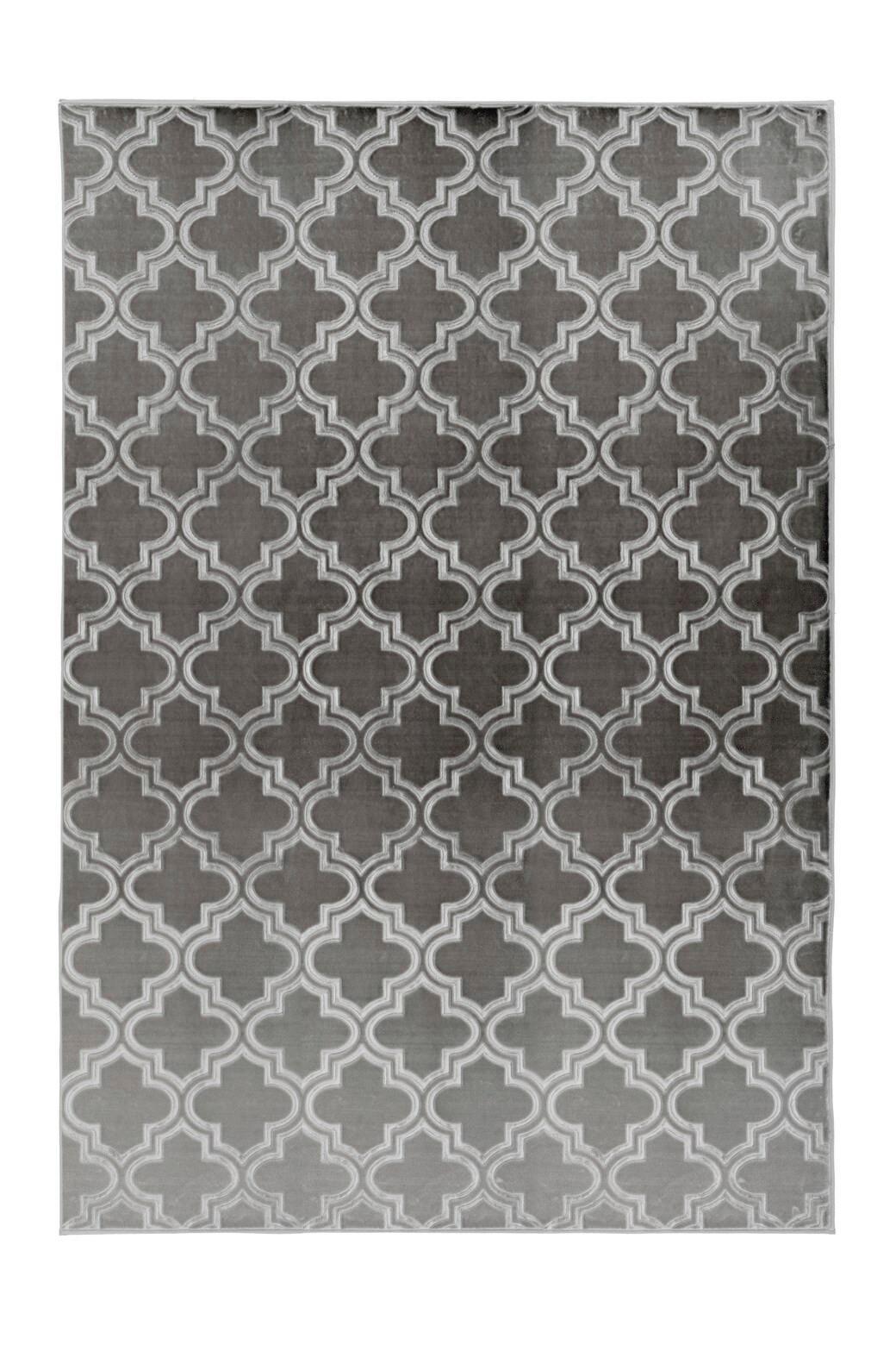 Flachwebeteppich Monroe 100 Anthrazit - Anthrazit, Konventionell, Textil (120/170cm) - Kayoom