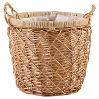 Kosár Warema - natúr színű/áttetsző, Natur, műanyag/természetes anyagok (30/30/30cm) - Modern Living