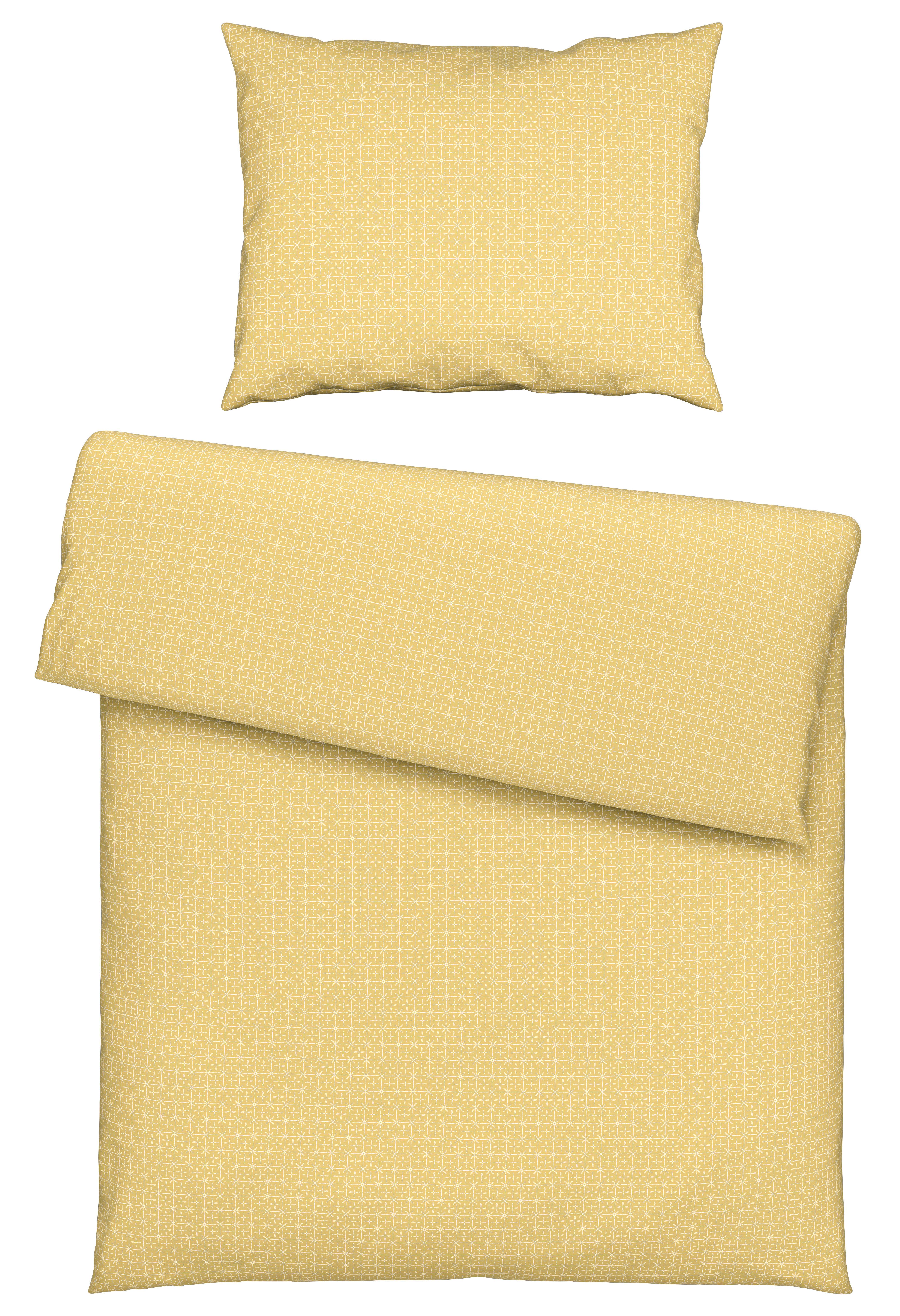 Ágyneműhuzat-garnitúra Laura - sárga, Konventionell, textil (140/200cm) - Modern Living