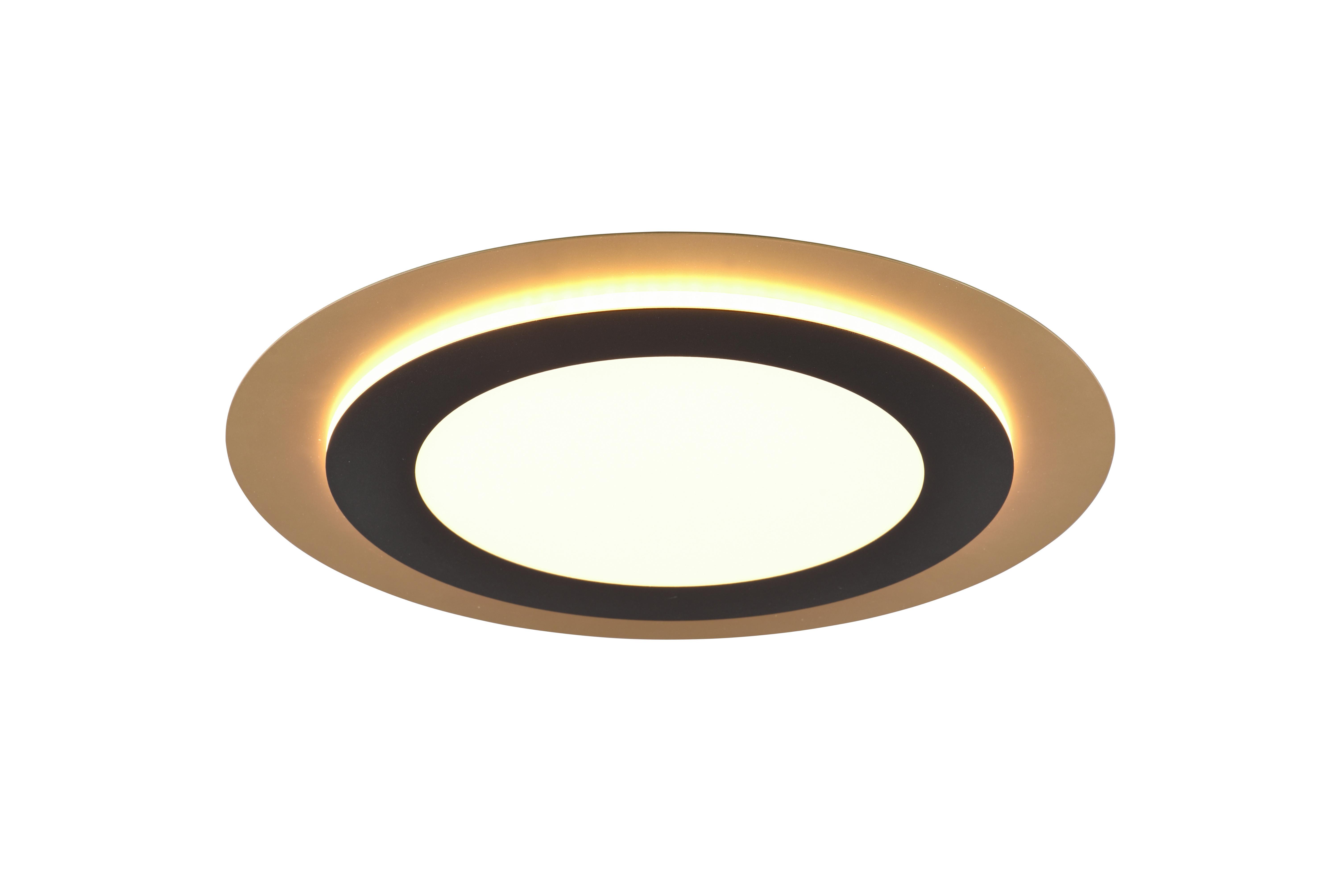 LED-Deckenleuchte Morgan Schwarz/Gold max. 42 Watt - Goldfarben/Schwarz, Basics, Metall (45/4,2cm) - Trio Leuchten