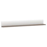 Poliță De Perete Linate - culoare lemn stejar pufos/alb lucios intens, Modern, material pe bază de lemn (150/19,5/19,9cm) - Modern Living