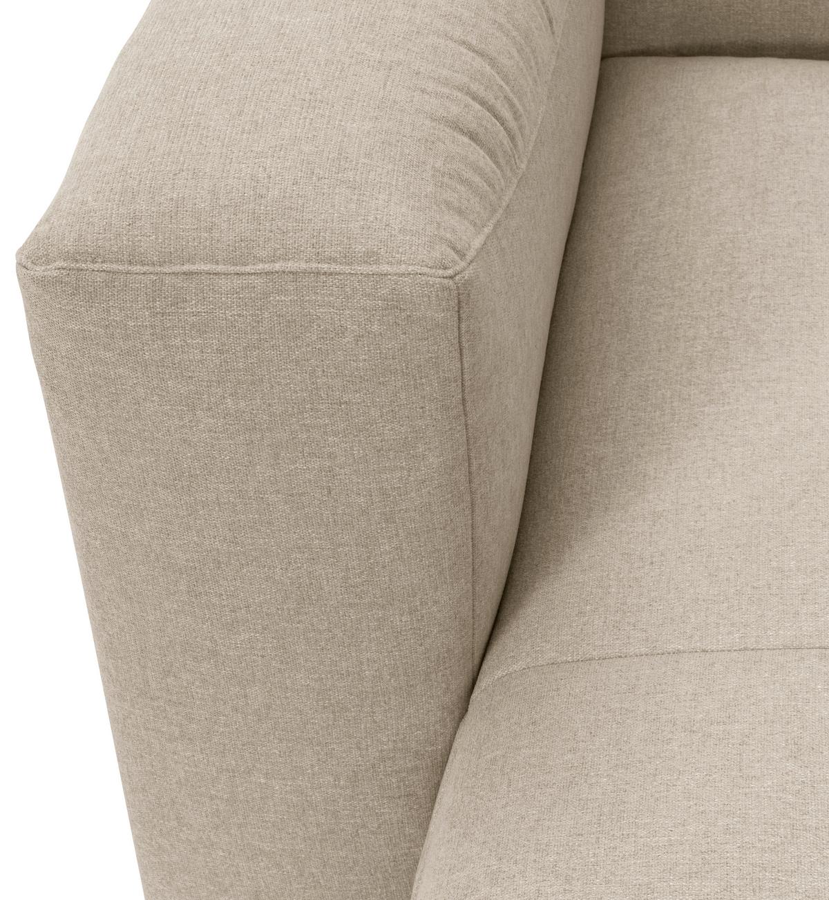 WOHNLANDSCHAFT LENA - Creme, Design, Kunststoff/Textil (250/350/235cm) - Max Winzer
