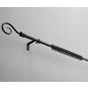 Vorhangstangenset Black Night ca. 130-240cm - Schwarz, Kunststoff/Metall (130-240cm) - Based