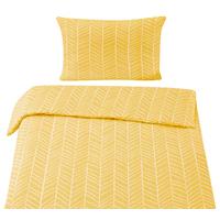 BETTWÄSCHESET MARBLE - Gelb, Konventionell, Textil (160/210cm) - Modern Living