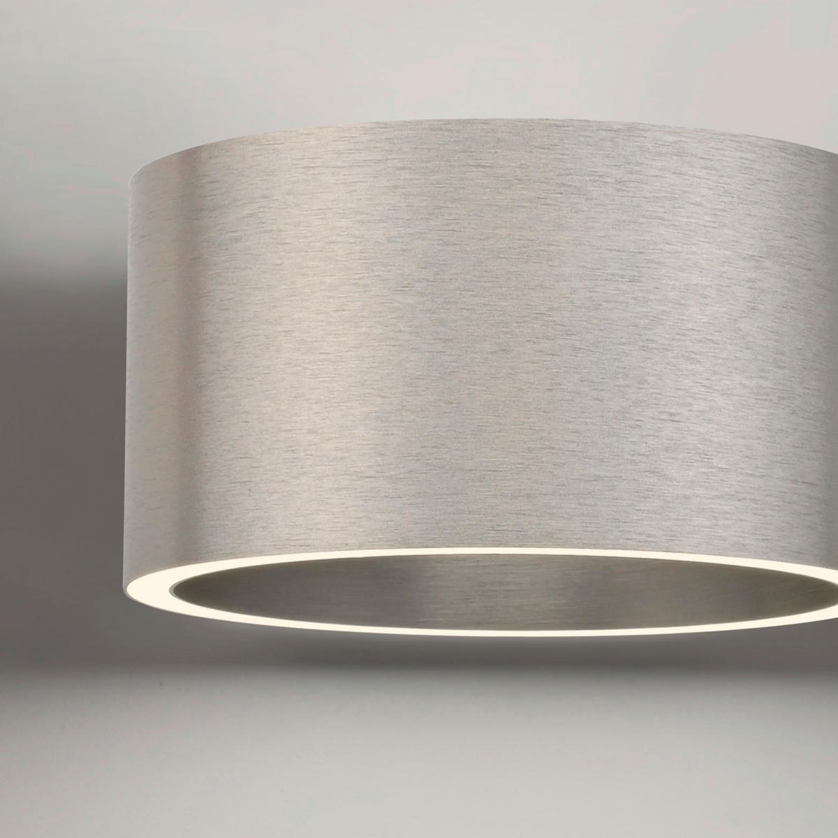 KINKIET LED 8561-95 PURE CLIPSE - kolor aluminiowy, Design, tworzywo sztuczne/metal (18,5/15/8cm) - Neuhaus PURE