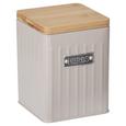 Box mit Deckel Cosima Taupe - Taupe, MODERN, Holz/Metall (11/11/14cm) - Zandiara