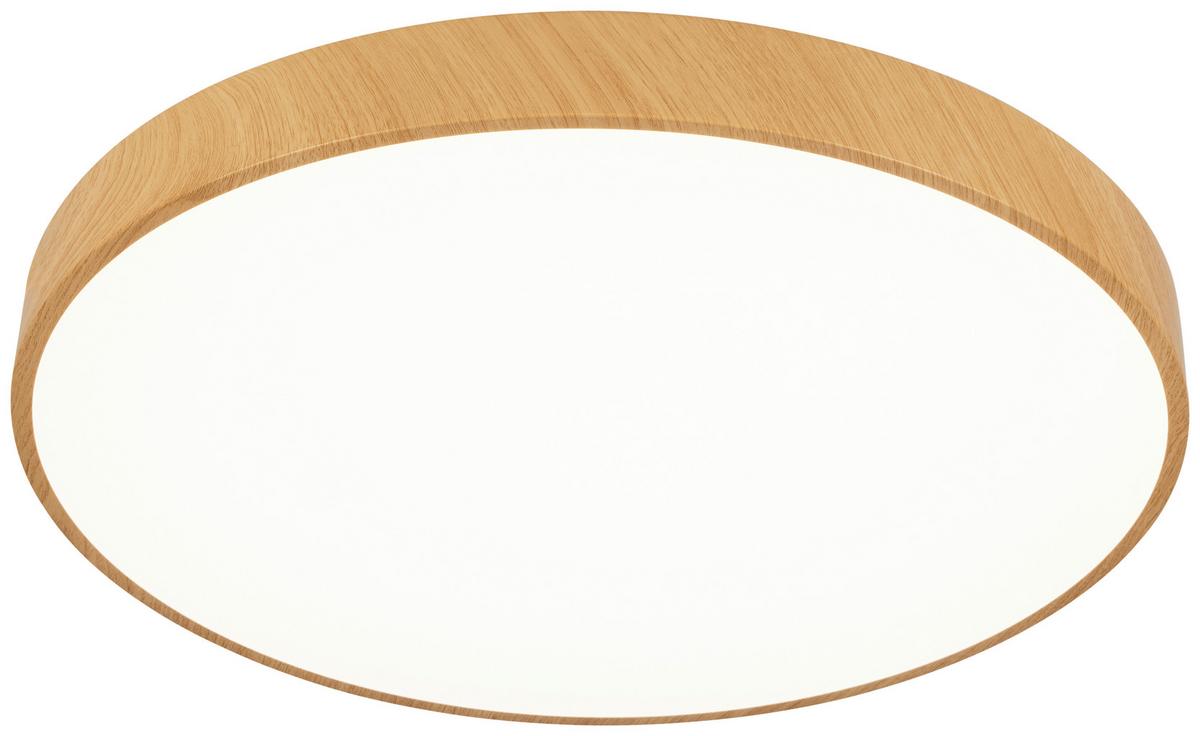 LAMPA SUFITOWA LED VADUZ - kolor naturalny/biały, Trend, tworzywo sztuczne/metal (50/13cm) - Novel