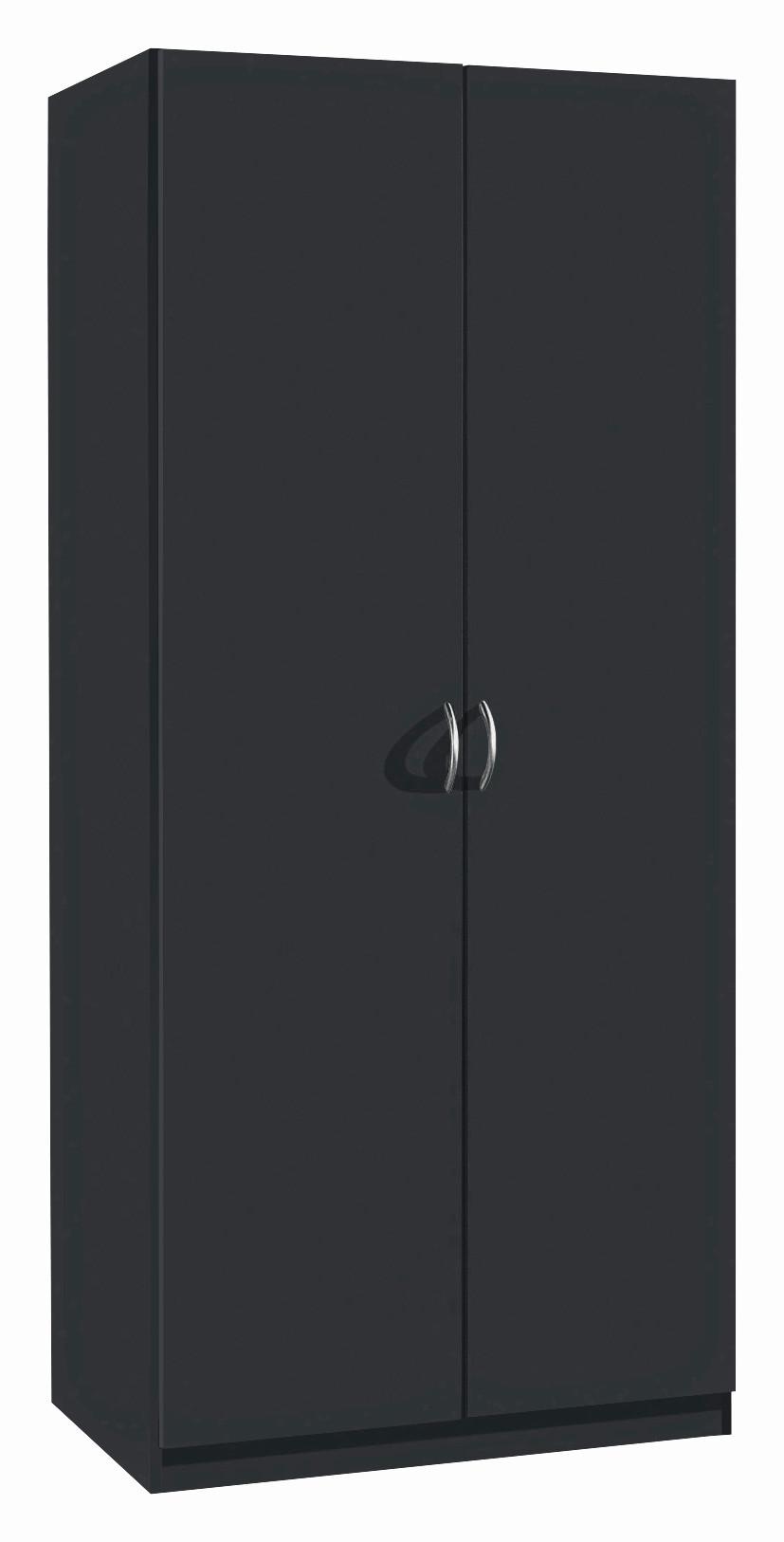 Omara S Klasičnimi Vrati Case, Siva - srebrne barve/siva, Design, umetna masa/leseni material (91/197/54cm) - Boxxx
