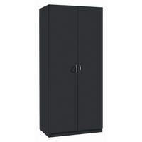 Omara S Klasičnimi Vrati Case, Siva - srebrne barve/siva, Design, umetna masa/leseni material (91/197/54cm) - Boxxx