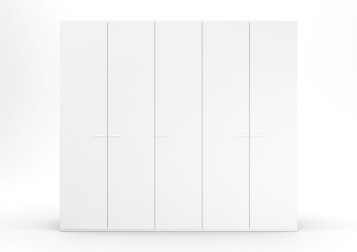 Omara S Klasičnimi Vrati Skat Classic, Bela - bela, Trend, kovina/leseni material (251/223/60cm) - Novel