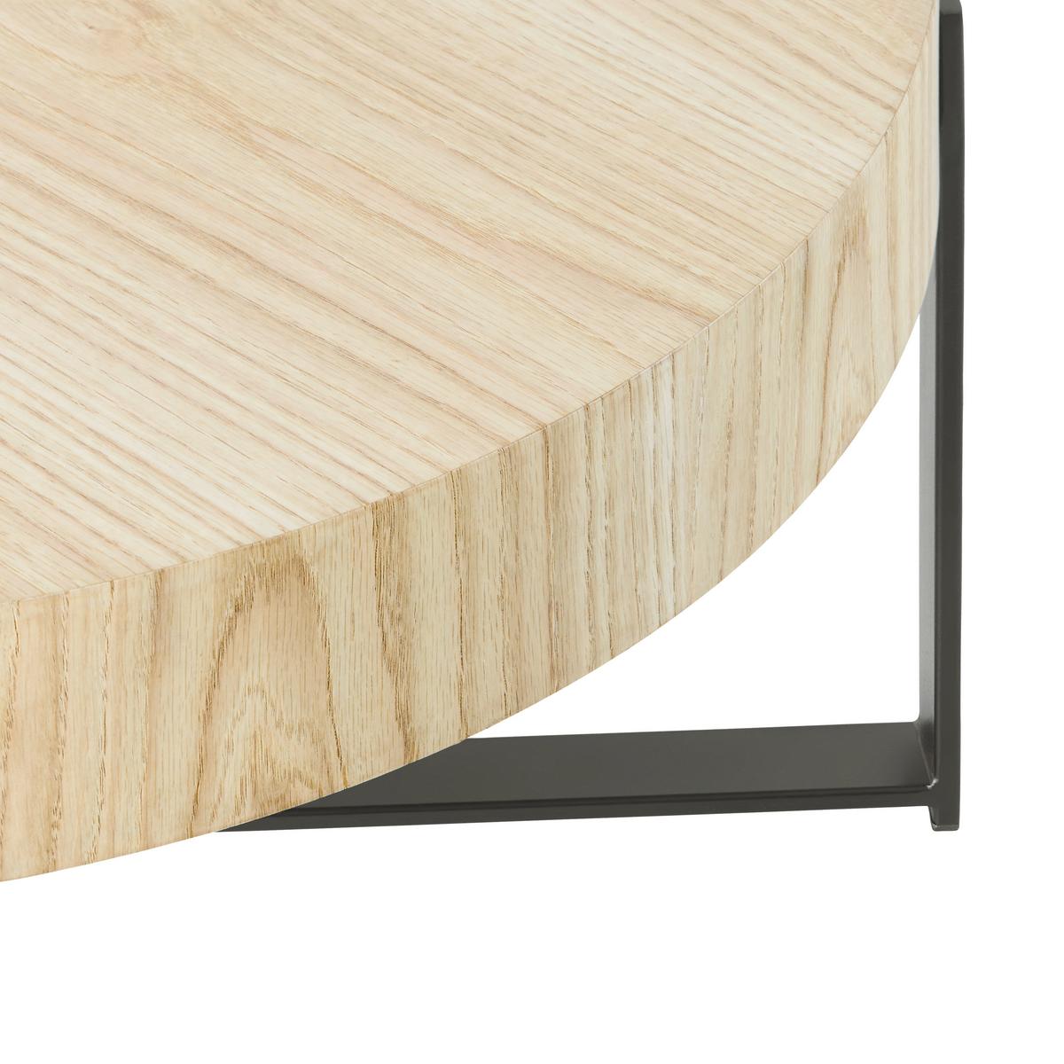 Couchtisch Runner Schwarz/Eiche - Eichefarben/Schwarz, Design, Holz/Holzwerkstoff (80/42cm) - Mömax