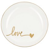 Desszertes Tányér Gloria - Arany/Fehér, modern, Kerámia (20,5cm) - Mömax modern living