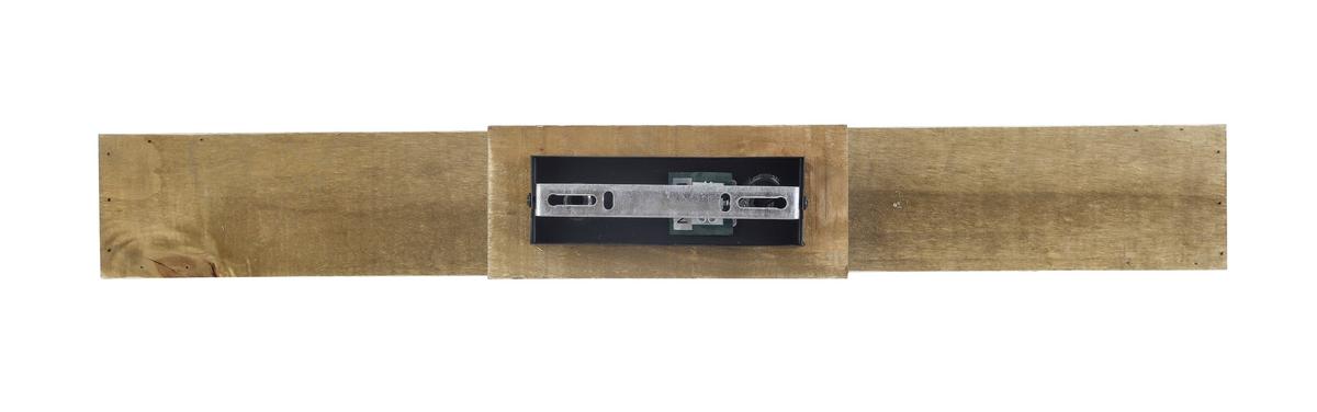 Deckenleuchte Emira in Naturfarben max. 15 Watt - Schwarz/Naturfarben, Lifestyle, Holz/Metall (66/8,5/21,5cm) - Premium Living