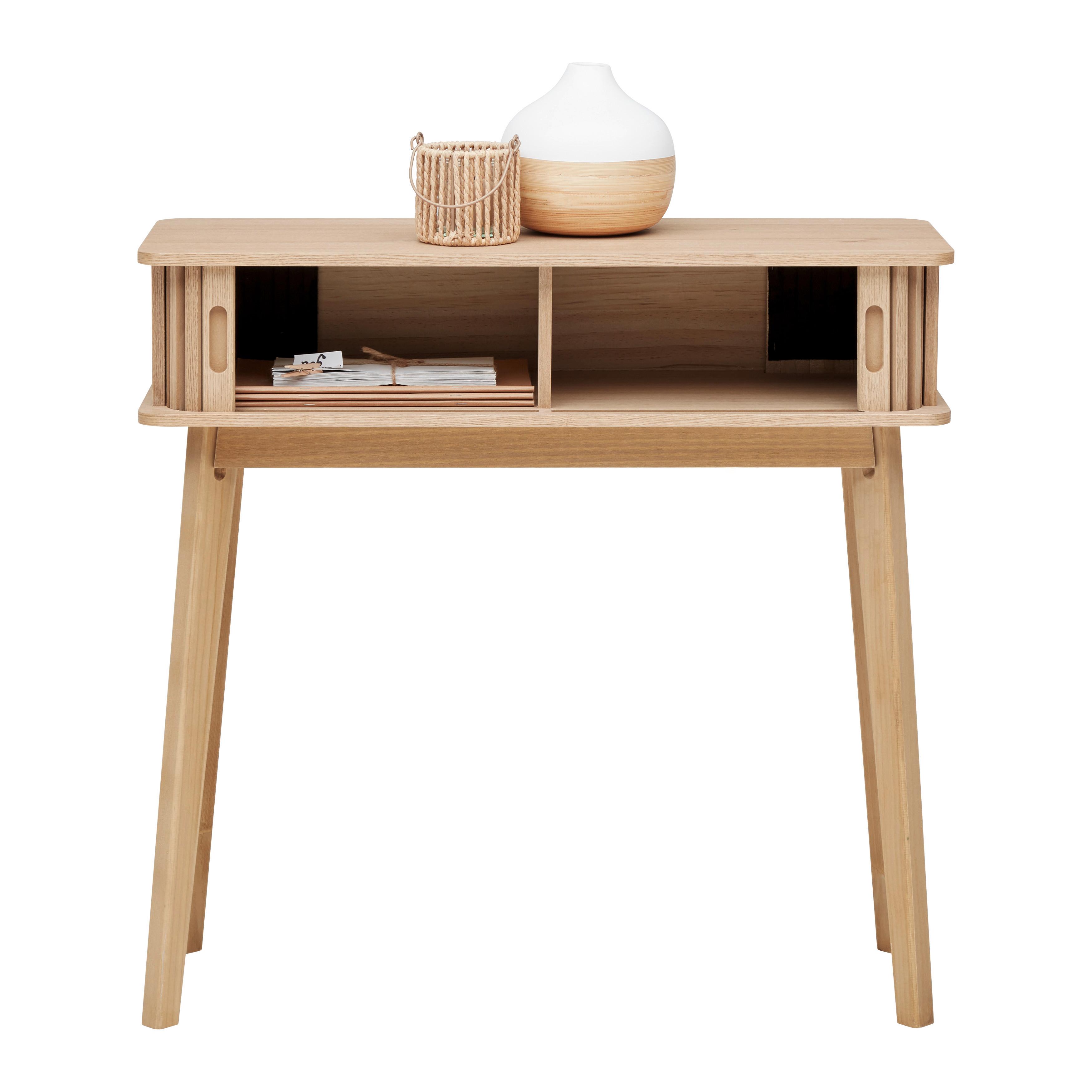 KONSOL SKANDY - naturfärgad, Modern, trämaterial/trä (80/78/30cm) - Premium Living