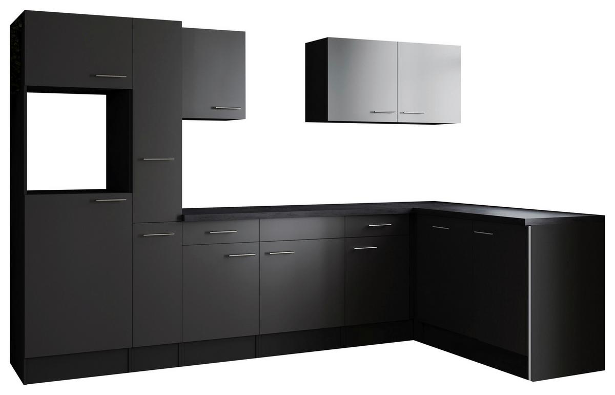 Kotna Kuhinja Brez Aparatov Oliver, 310x172cm - srebrne barve/siva, Design, kovina/leseni material (310/172cm) - Respekta