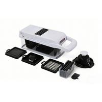 Set feliatoare legume Karen - alb/negru, Konventionell, plastic/metal (31,8/11,5/11,5cm) - Mömax