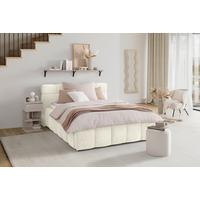 Polsterbett Beige Ca. 140x200cm - Beige/Schwarz, Konventionell, Kunststoff/Textil (140/200cm) - Based