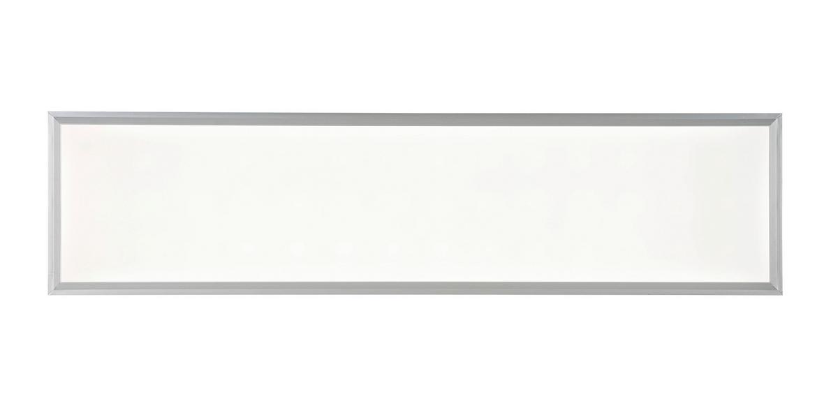 Led Mennyezeti Lámpa Cornelius - ezüstszínű/fehér, Modern, műanyag/fém (120/30/7,5cm) - Mömax