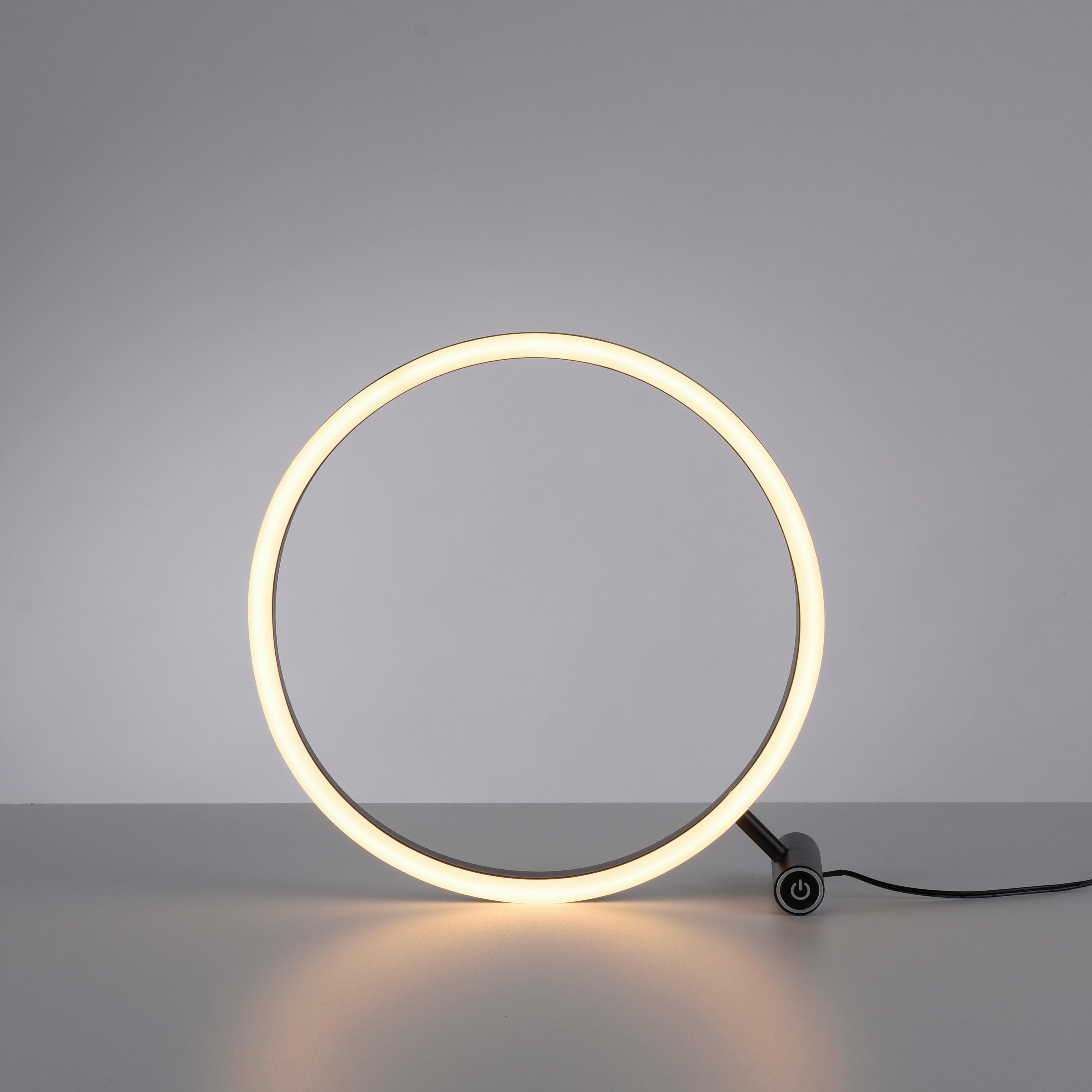 LAMPA STOŁOWA LED 15390-13 RITUS - antracytowy, Trend, tworzywo sztuczne/metal (28,5/10/28cm)