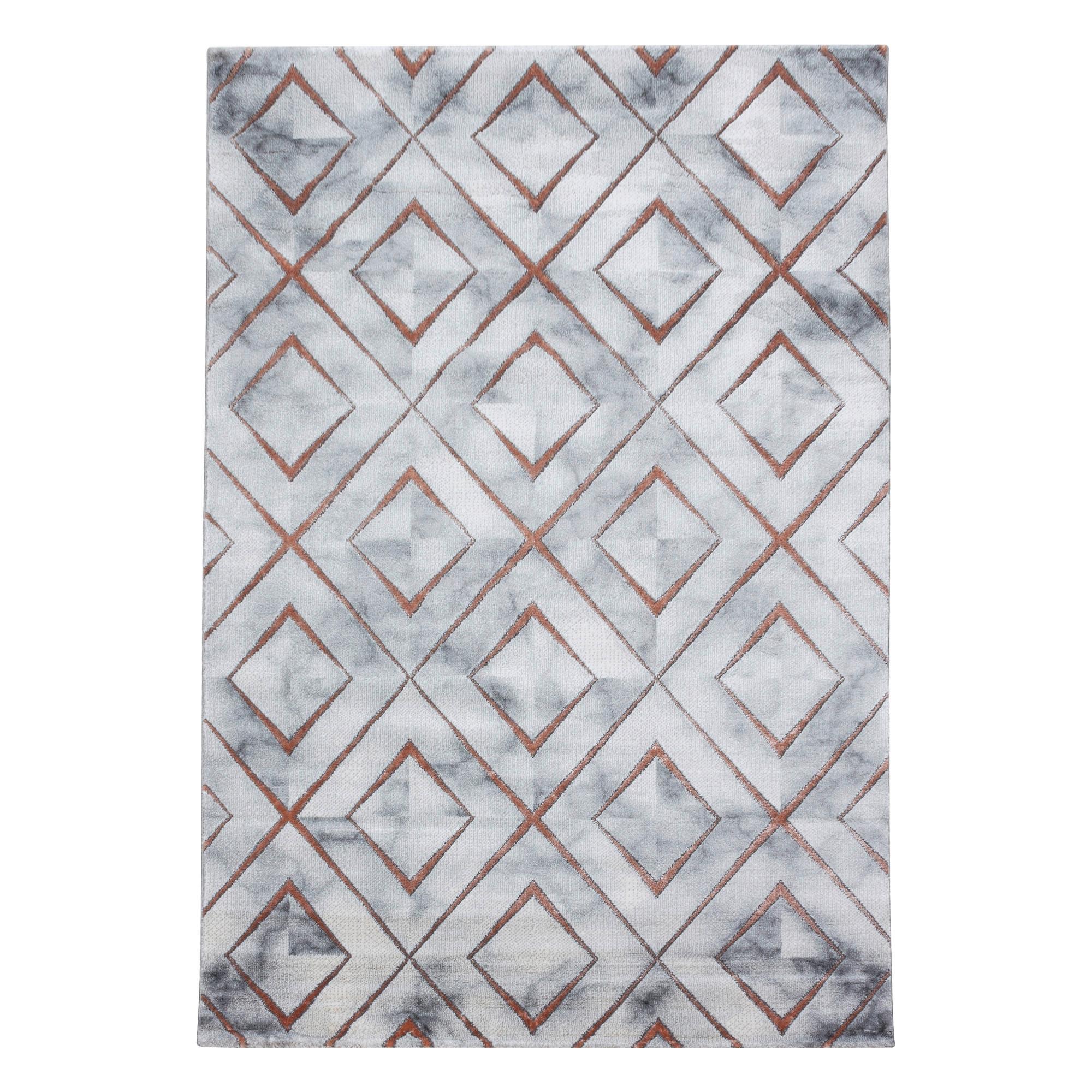 Webteppich Naxos Bronzefarben ca. 140x200cm - Bronzefarben, Design, Textil (140/200cm)