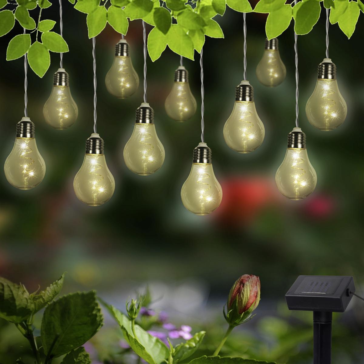 LAMPA SOLARNA KARL - czarny/przezroczysty, Lifestyle, tworzywo sztuczne/metal (380cm) - Ambia Garden