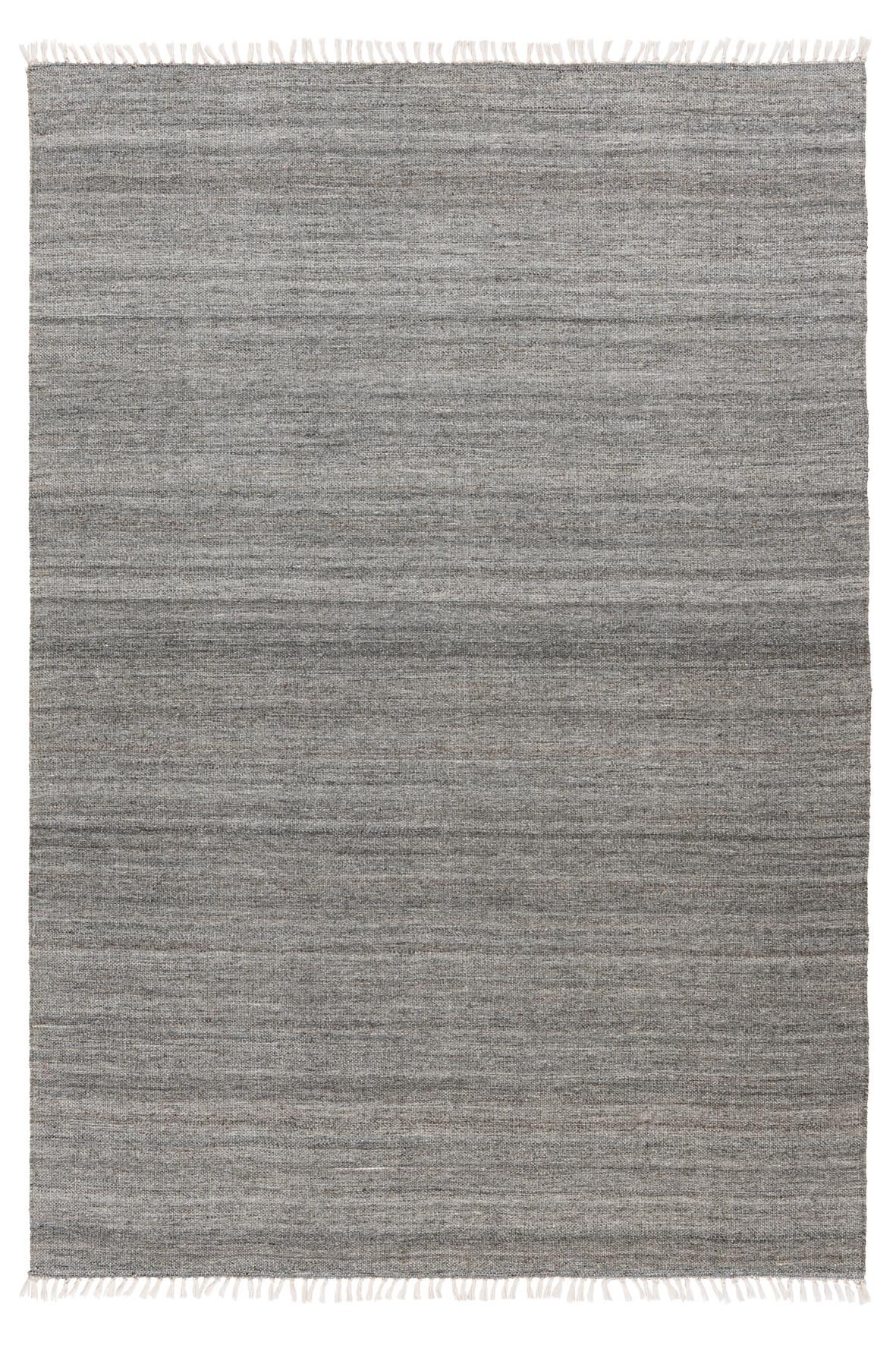 FLACHWEBETEPPICH M YNADOR 565 - Grau, Design, Textil (140/200cm)