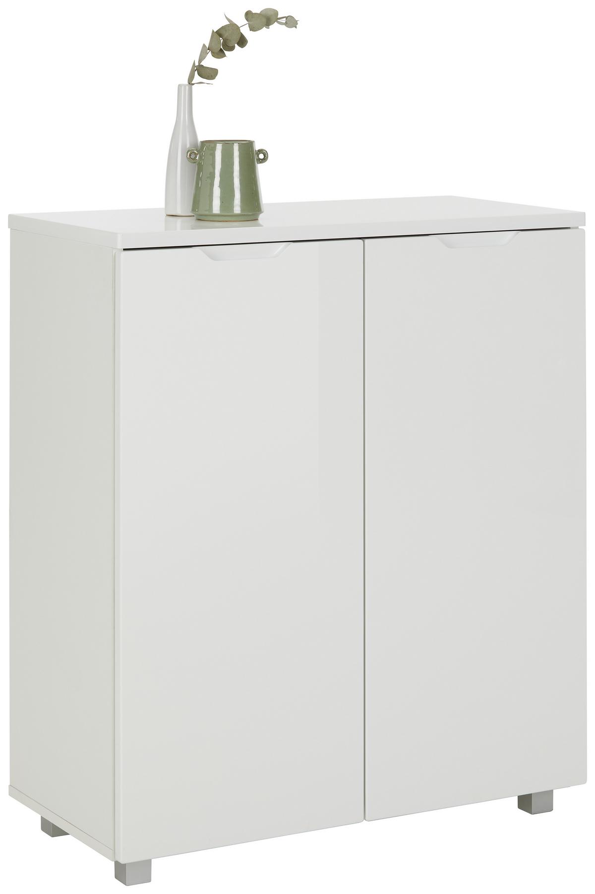Komód Roy - fehér, Modern, faalapú anyag (80/90/38cm) - Mömax