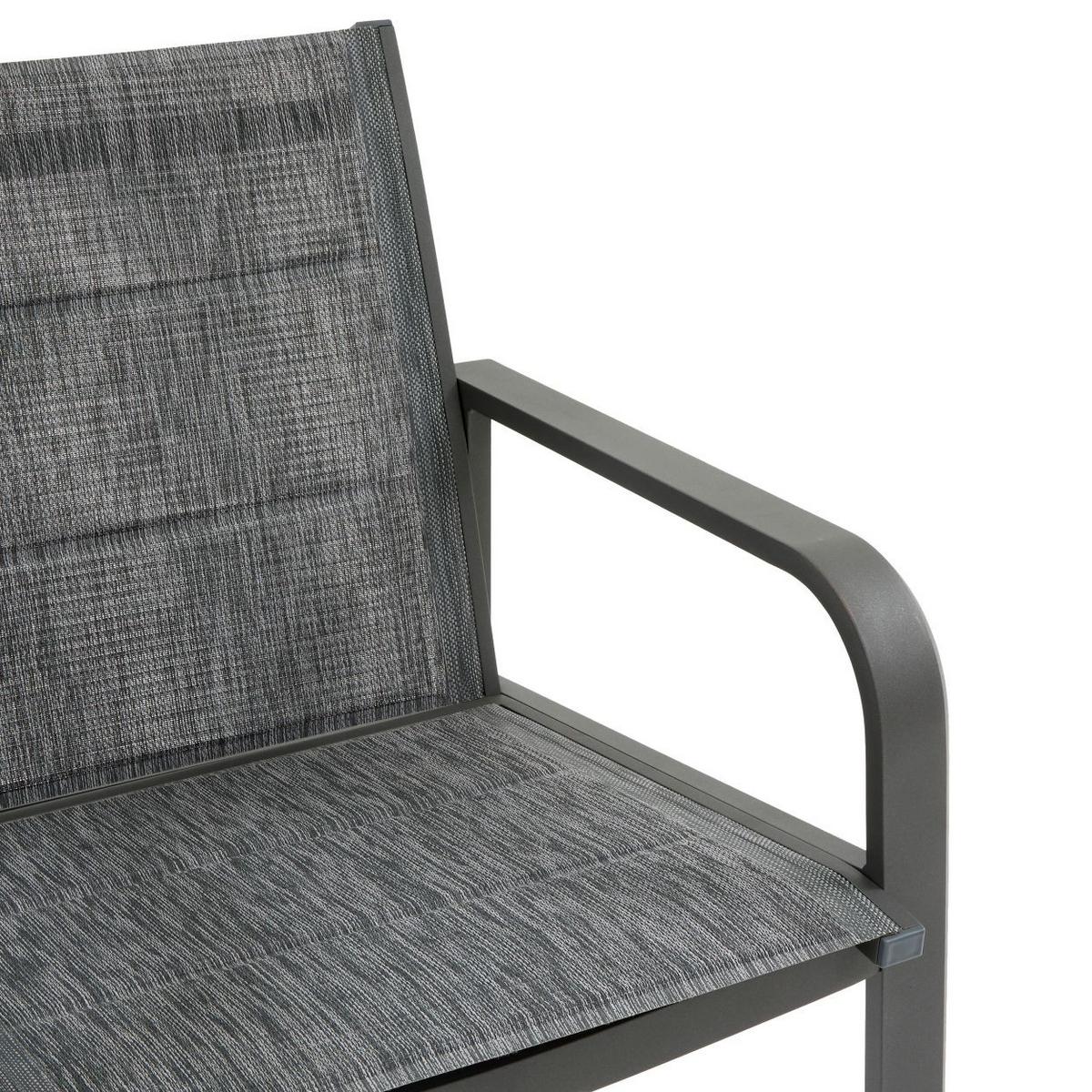 Vrtni Set Piazza - siva, Basics, metal/tekstil (237/153/85cm)