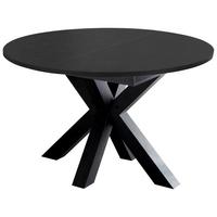 Ausziehtisch in Schwarz - Schwarz, MODERN, Holzwerkstoff (110-150/110/78cm) - ecoTree