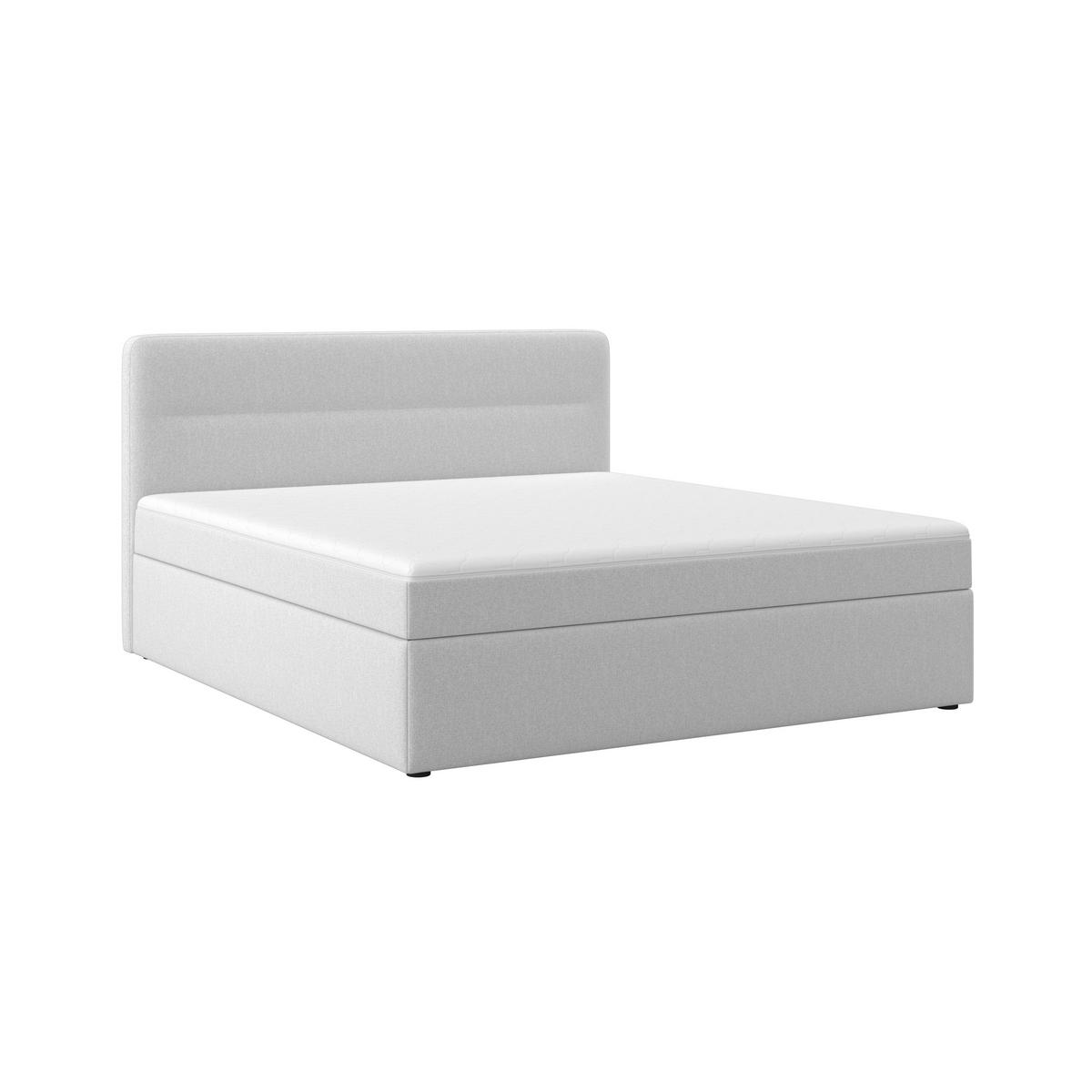 Box Ágy Marco - világosszürke, Modern, textil/fa (180/200cm) - Bessagi