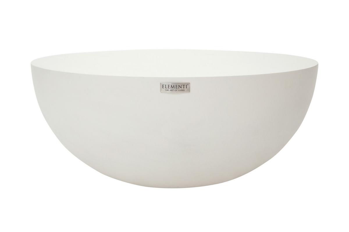 Loungetisch Chronos Weiß - Weiß, MODERN, Stein (87/35cm) - Gardenson