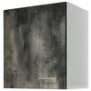 Kuhinjska Zgornja Omarica Lucca, Bela, Videz Kamna - bela/barve aluminija, Konvencionalno, umetna masa/leseni material (50/54,8/32cm) - FlexWell