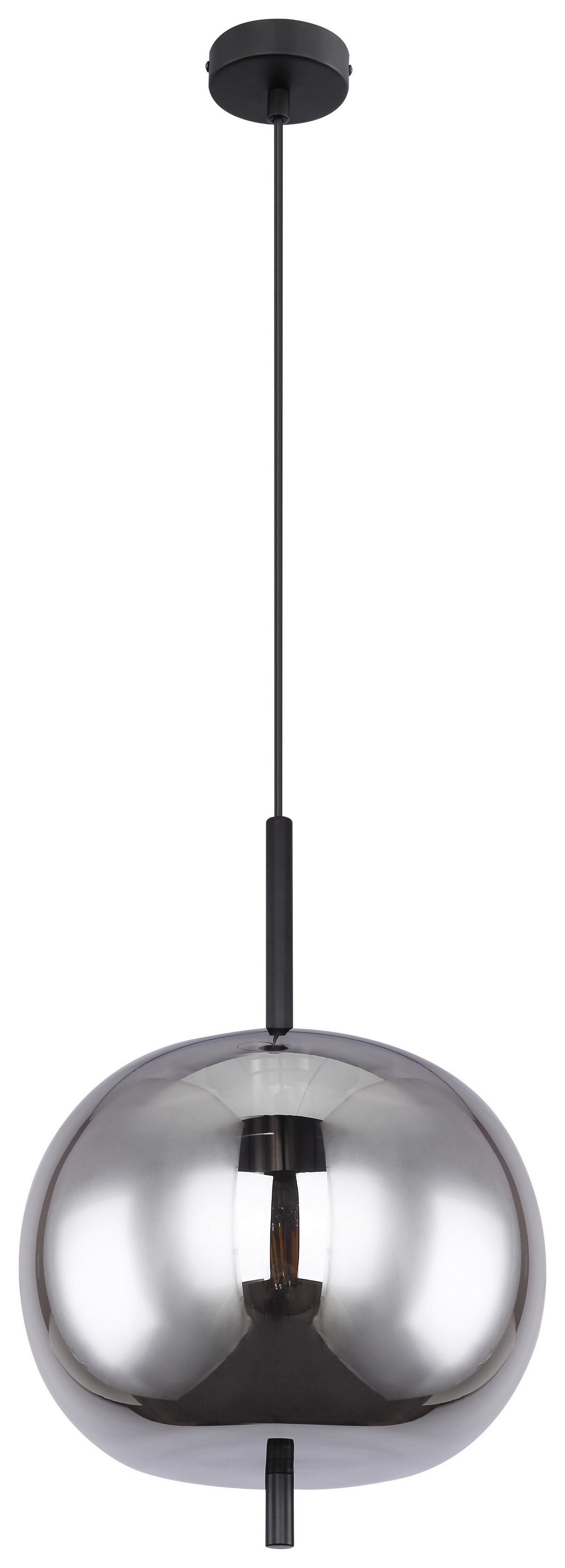 Svjetiljka Viseća 15345h1 Blacky - crna, Basics, staklo/metal (30/120cm) - Globo