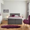 Boxspring Postelja Rosa, Temno Siva, 140x200 - siva/črna, Moderno, umetna masa/tekstil (140/200cm) - Bessagi Home