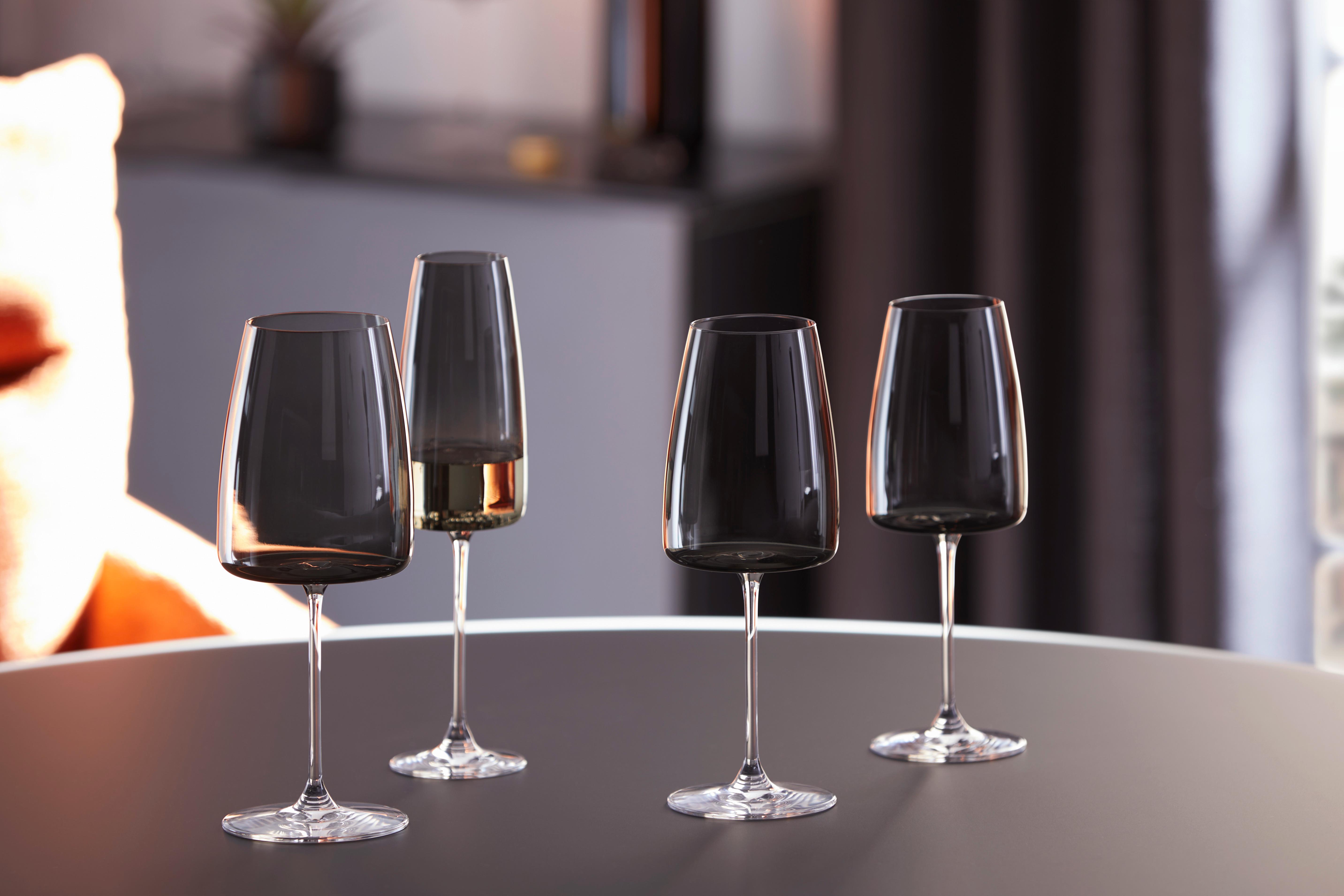 MOUSSERANDE VINGLAS NICKI - svart, Modern, glas (6,6/25cm) - Gourmesto