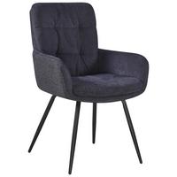 Armlehnstuhl Nova Grau/Schwarz - Schwarz/Grau, MODERN, Textil/Metall (61/89/67cm) - Premium Living