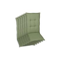 Sesselauflagenset Hellgrün, 6-teilig - Hellgrün, Basics, Textil (50/7/120cm)