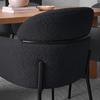 STOL MED ARMSTÖD CHLOE - svart, Modern, metall/textil (62/79/59,5cm) - Bessagi Home