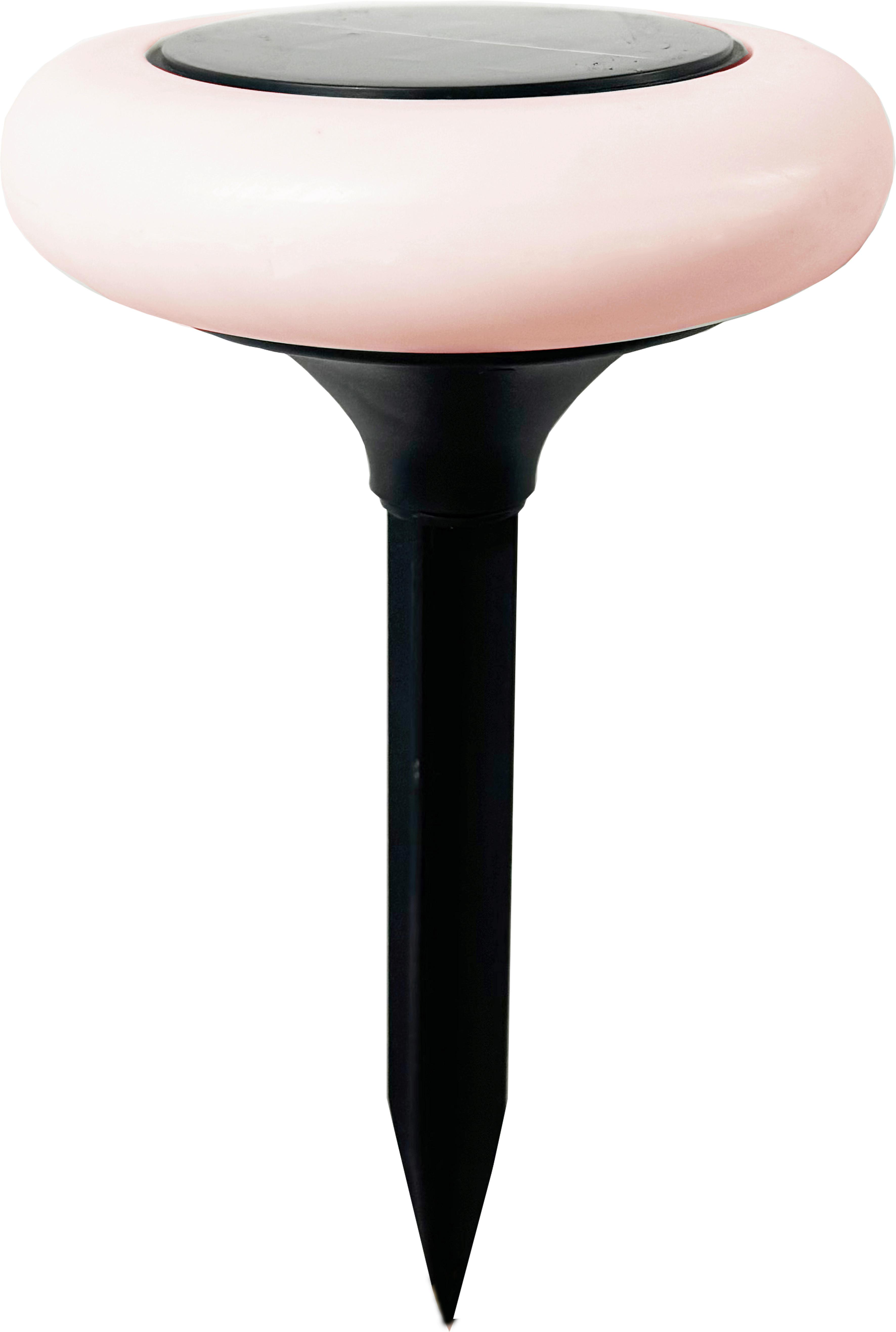 Solarleuchte Ruim Schwarz/Weiß max. 0,06 Watt - Weiss/Schwarz, Konventionell, Kunststoff (13,8/25cm) - Modern Living