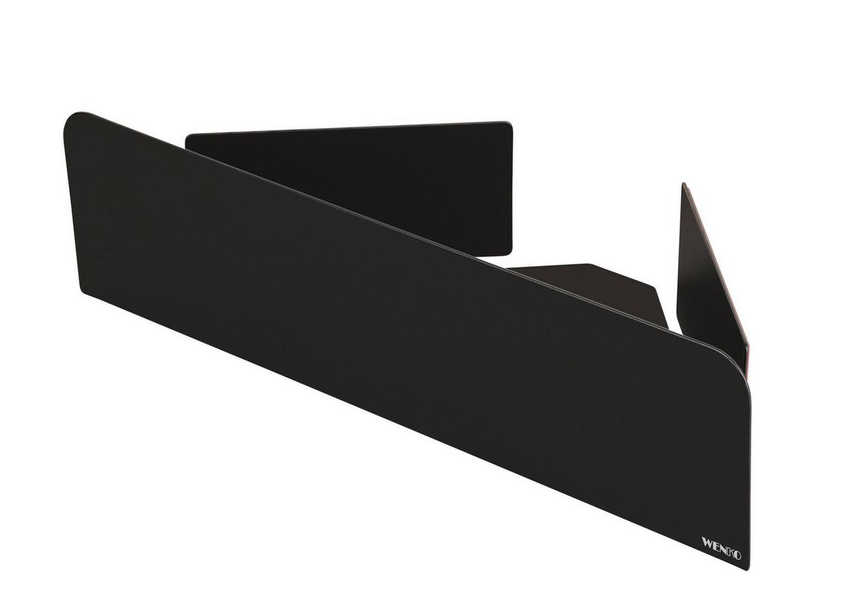 Eckregal Turbo-Loc Lizan Schwarz - Schwarz, MODERN, Metall (30/8/13,5cm) - Mömax