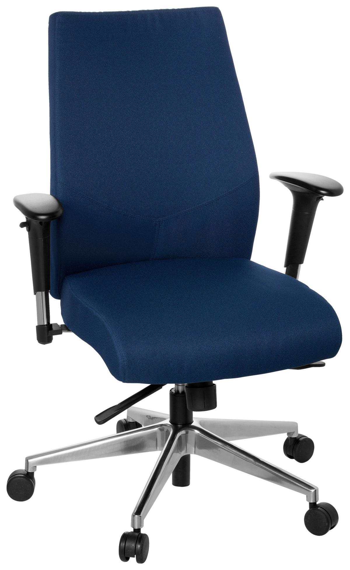 Pisarniški Stol Pro-tec 250, Temno Modra - črna/barve aluminija, Moderno, kovina/umetna masa (57/116/51cm) - MID.YOU