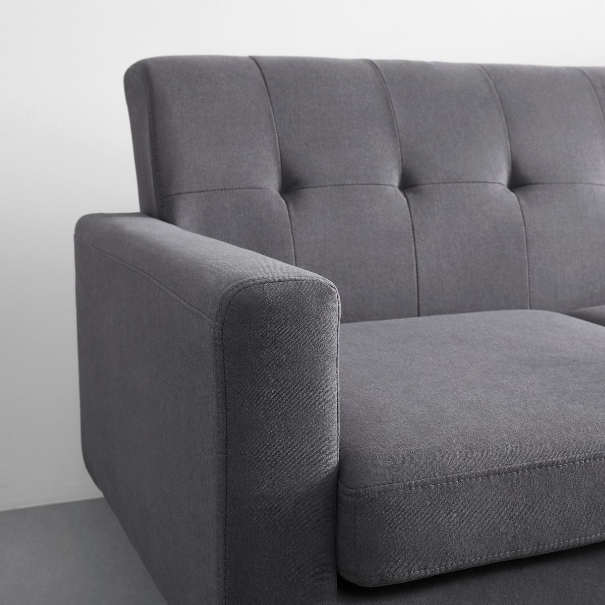 Kutna Garnitura Tamara - siva/tamno siva, Moderno, tekstil/drvo (196/82/143cm) - Bessagi Home