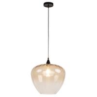 LAMPA WISZĄCA WACO *DK* - czarny/koniak, Trend, metal/szkło (40/150cm) - Dieter Knoll