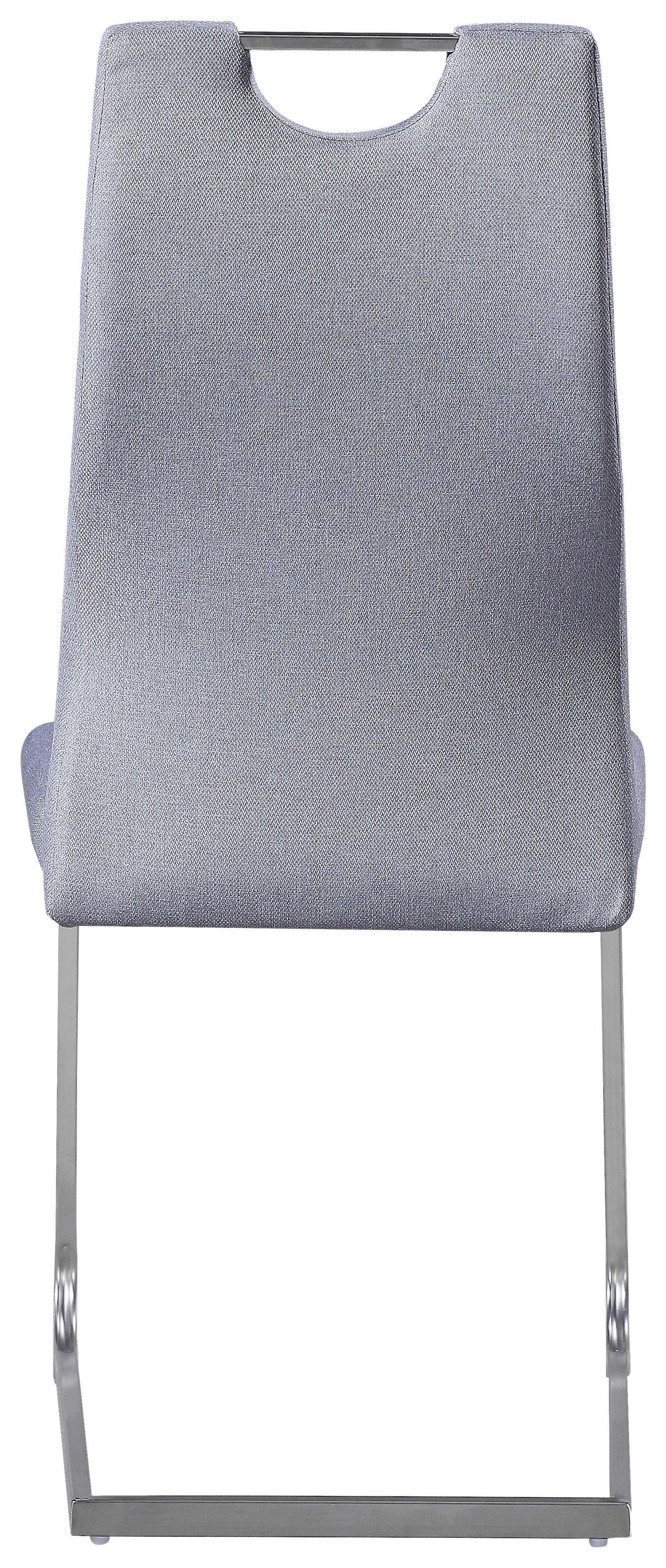 Scaun NEW YORK S - culoare inox/gri, Konventionell, metal/textil (58/101/44cm) - Modern Living