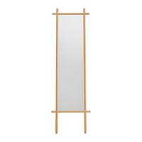 Oglindă cu suport BONNIE - culoare natur, Modern, sticlă/lemn (55/180/3.2cm) - Modern Living