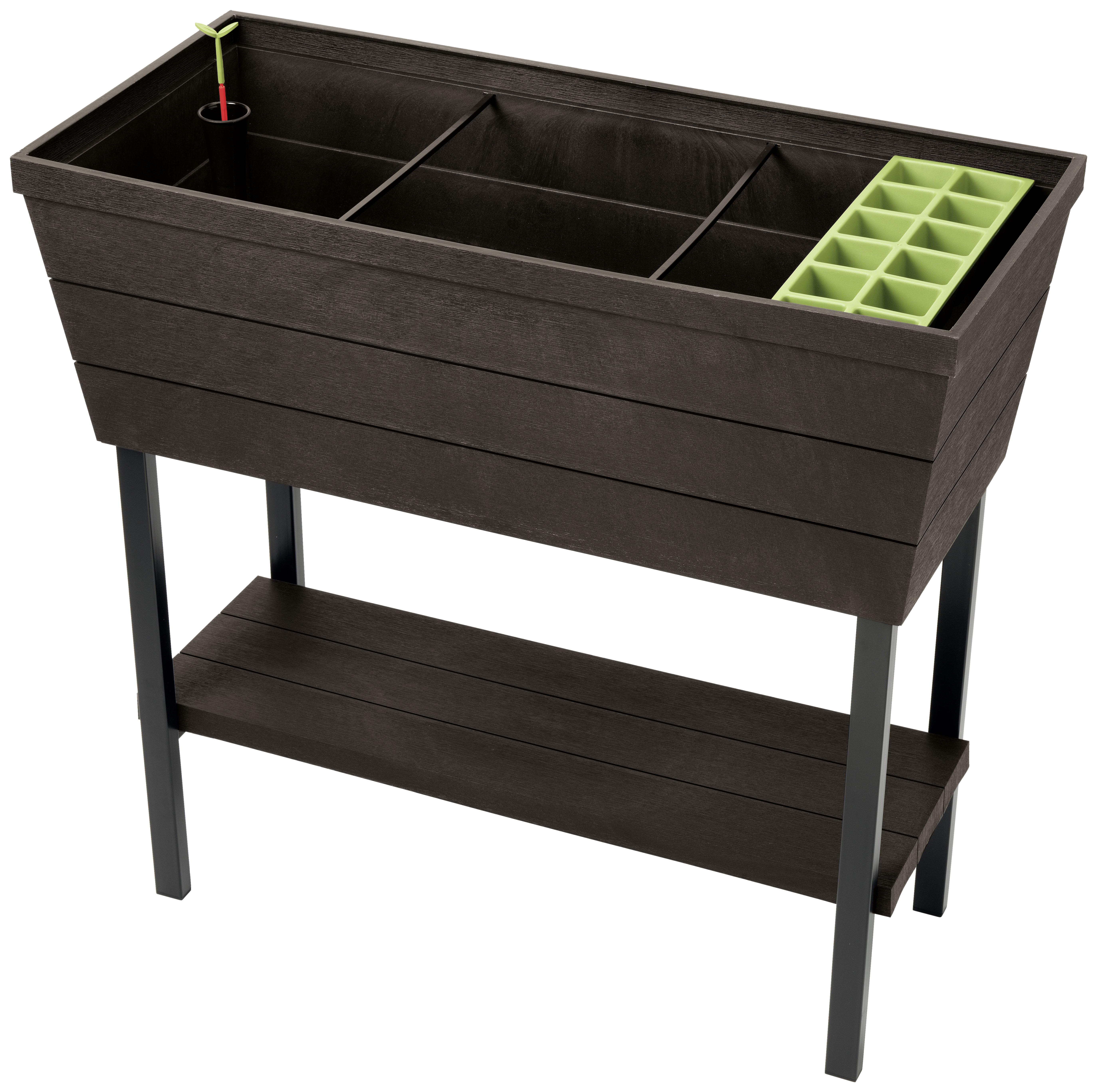 Virágláda Urban Bloomer - barna, műanyag (82/37,3/78cm) - Mömax