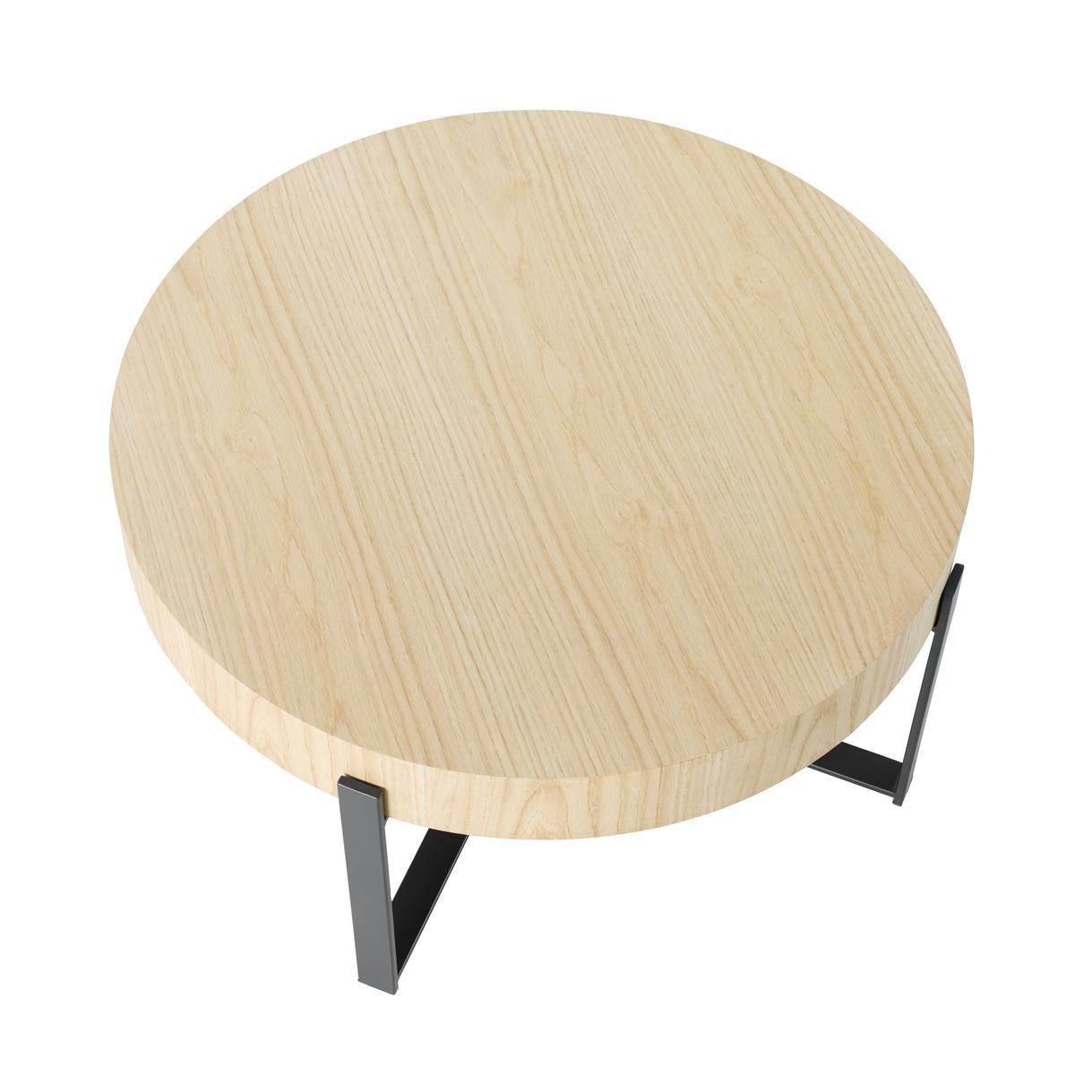 Couchtisch Runner Schwarz/Eiche - Eichefarben/Schwarz, Design, Holz/Holzwerkstoff (80/42cm) - Mömax