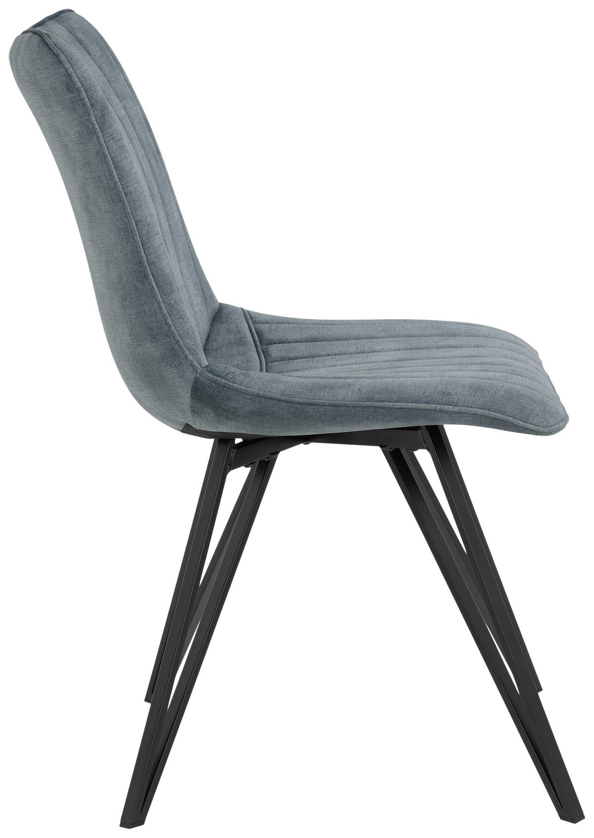 Scaun Marie S - petrol/negru, Modern, metal/textil (47/87/58cm) - Mömax