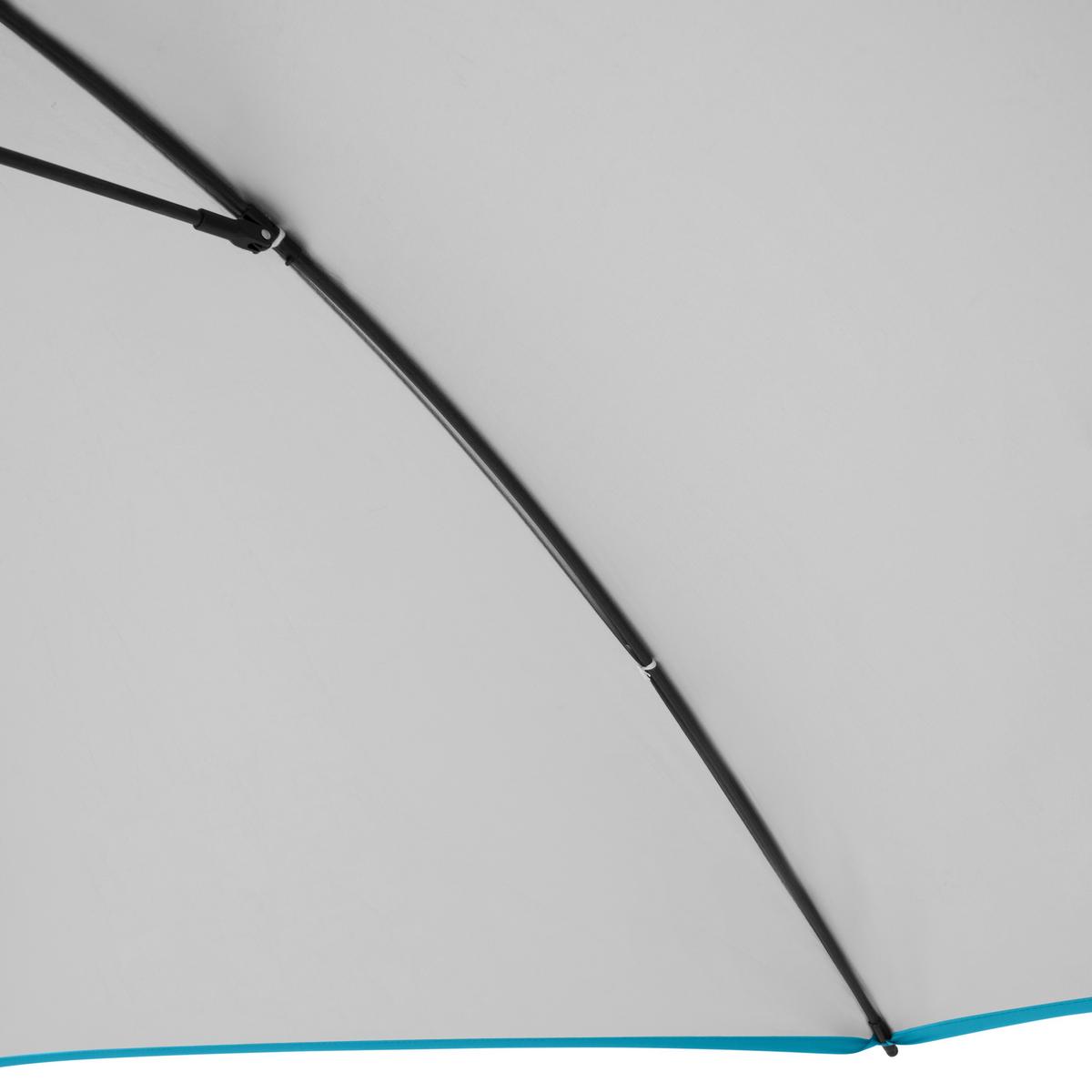 Sonnenschirm GS Windprofi Neo 200 Hellblau/Anthrazit - Anthrazit/Hellblau, KONVENTIONELL, Textil/Metall (200/238cm) - Doppler